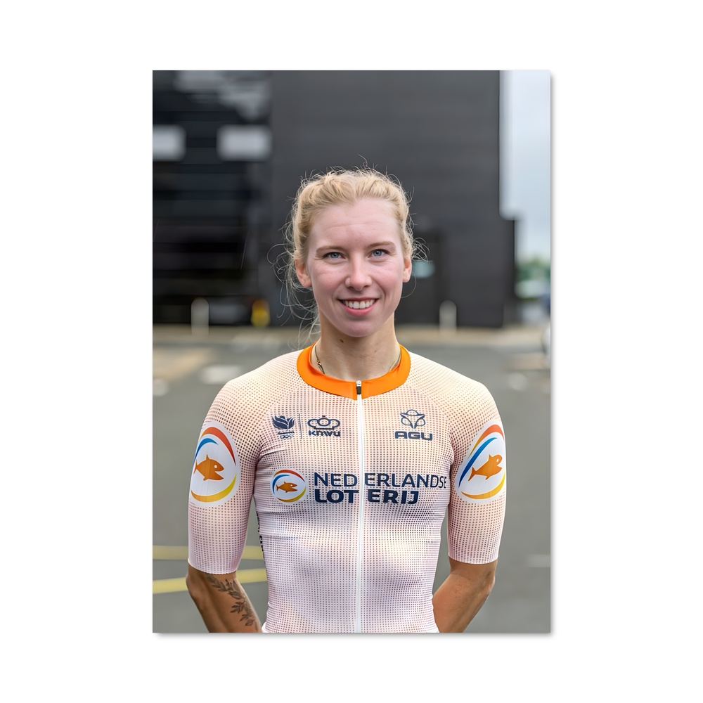 Poster Sourire En Rose – affiche Cyclisme